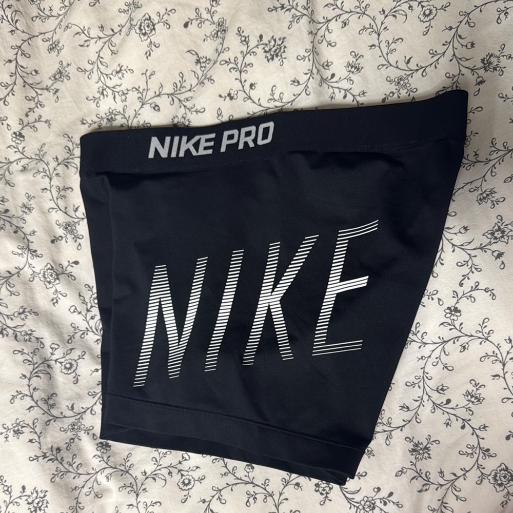 Nike Pro Black and White Compression Shorts